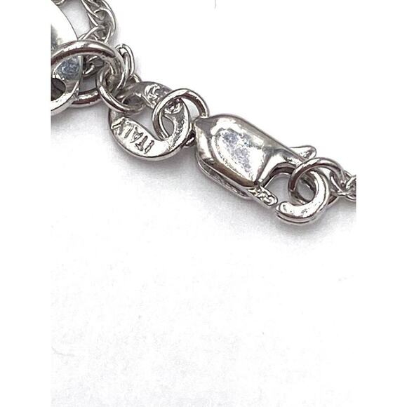 Stauer 925 Necklace Chain Pendant Sterling Silver CZ - Picture 4 of 9